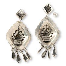 Chaco Canyon Triangular Sterling Silver Handcrafted Drop Earrings