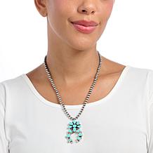 Chaco Canyon Turquoise Naja Pendant Necklace