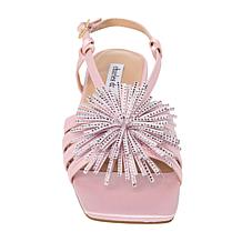 Charles by Charles David Carson Satin Pom Pom Sandal