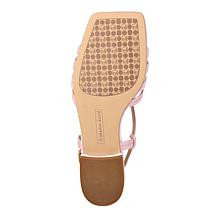 Charles by Charles David Carson Satin Pom Pom Sandal