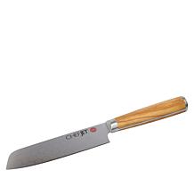 Chef Jet Tila 6" Laser-Etched Full-Tang Knife with Olivewood Handle
