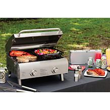 Chef's Style Tabletop Gas Grill in Stainless Steel