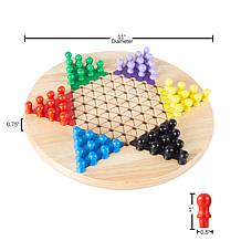 Chinese Checkers Game Set w/ 11 quot; Wooden Board   Traditional Pe...