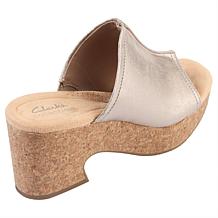 Clarks Collection Nerisa Vine Nubuck Wedge Sandal