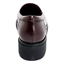 Clarks Collection Sharon Pace Leather Wedge Loafer