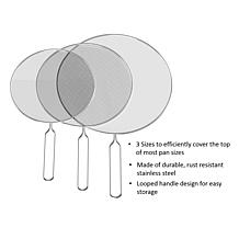 Classic Cuisine 3-piece Stainless Steel Splatter Screen Guards