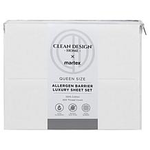 Clean Design Home 100% Cotton Allergen Barrier 400TC Twin XL Sheet Set