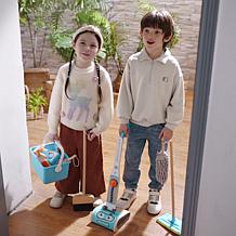 Clean Up Broom Set with Mop, Dustpan, Duster & Stand