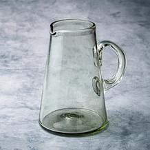 Clear Handblown Mexican Glass Pitcher