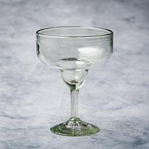 Clear Handblown Mexican Margarita Glass - Set of 6