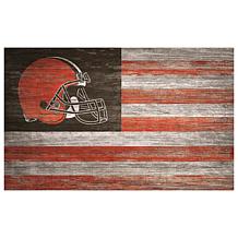 Officially Licensed NFL Cleveland Browns 27 Round Vintage Logo Rug