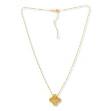 Colleen Lopez 1/8ctw Diamond Pavé Fleur Pendant Necklace