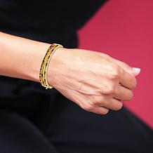 Colleen Lopez 18K Gold-Plated Mutligemstone Rainbow Crossover Bracelet