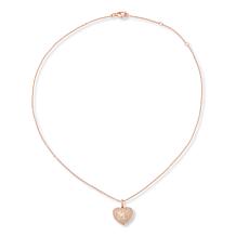 Colleen Lopez 1ctw Rose Gold-Plated Champagne Diamond Heart Pendant