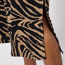 Colleen Lopez Animal Knit Sweater Knit Dress