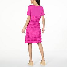 Colleen Lopez Empire Dress with Ruffle Tiers