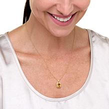 Colleen Lopez Gemstone and Sapphire Pendant with 18" Chain