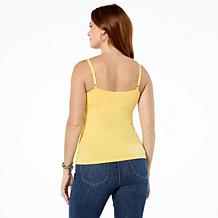 Colleen Lopez Knit Camisole with Built-In Shelf Bra