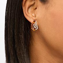 Colleen Lopez Madeira Citrine and White Zircon Earrings