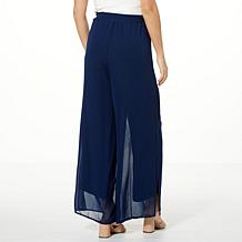 Colleen Lopez Mixed Media Wide-Leg Pant 