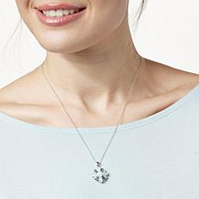 Colleen Lopez Multi-Gemstone Flower Pendant with Chain