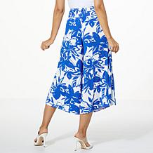Colleen Lopez Printed Asymmetric Pull-On Pant 