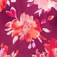 Colleen Lopez Printed Satin Pull-On Short