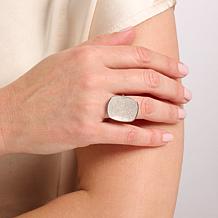 Colleen Lopez Sterling Silver 1.43ctw Pavé White Diamond Ring