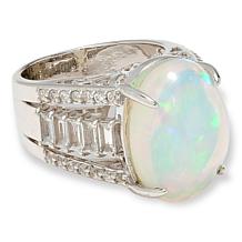 Colleen Lopez Sterling Silver Ethiopian Opal and Gemstone Ring