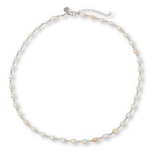 Colleen Lopez Sterling Silver Ethiopian Opal Station Necklace