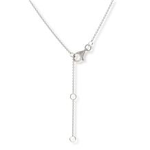 Colleen Lopez White Diamond Initial Drop Chain Necklace