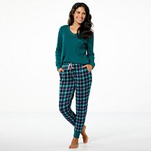 Comfort Code 2-piece Brushed Ultra Rib Knit PJ Set