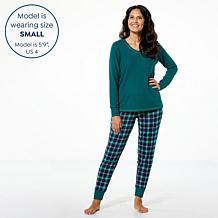Comfort Code 2-piece Brushed Ultra Rib Knit PJ Set