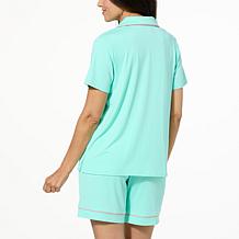 Comfort Code 2-piece Peached Jersey Notched Collar & Short Sleep Set