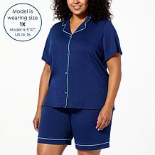 Comfort Code 2-piece Peached Jersey Notched Collar & Short Sleep Set