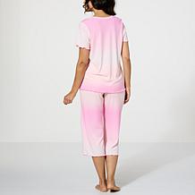 Comfort Code 2-piece So Soft Ribbed Ombre PJ Set