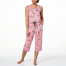 Comfort Code 2-piece Soft & Light Tropical Paradise PJ Capri Pant Set