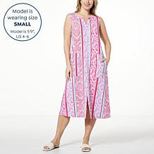 Comfort Code Stretch Jersey Knit Midi Lounge Dress