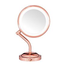 Conair 1x, 5x LED Battery-Operated Rose Gold Mirror