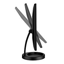 Conair 1x LED Battery-Operated Matte Black Hollywood Mirror