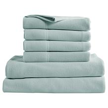 Concierge Collection 6-Piece Fleece Sheet Set