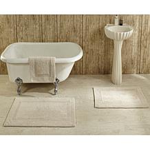 Concierge Collection Lux Reversible 2pc Bath Rug Set