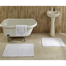 Concierge Collection Lux Reversible 2pc Bath Rug Set
