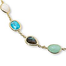 Connie Craig Carroll Jewelry Aspen Multigemstone Bead Station Necklace