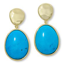 Connie Craig Carroll Jewelry Brett Oval Gemstone Drop Earrings
