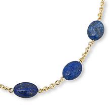 Connie Craig Carroll Jewelry Charlee Oval Gemstone Station Necklace