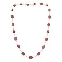 Connie Craig Carroll Jewelry Eliza 36" Gemstone Station Necklace