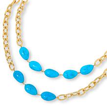 Connie Craig Carroll Jewelry Harlow 60" Magnesite Station Necklace