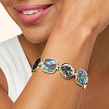 Connie Craig Carroll Jewelry Molly Abalone Station Bracelet