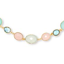 Connie Craig Carroll Jewelry Vivi 30" Multigemstone Station Necklace